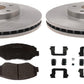 Rotor brake kit 2007-2016 pads rotors & hardware fits Caliber & 200 FRONT