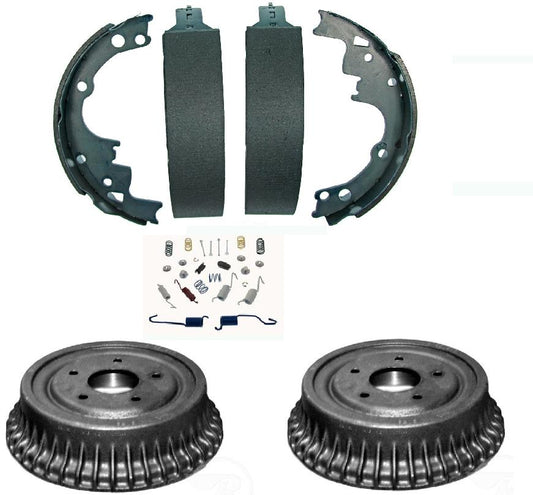 Brake Shoe Drums and springs Fit Chevrolet S-10 GMC S-15 Plus LLV 1992-2003
