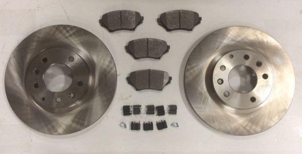 Front brake kit Fits Mazda MX-5  Miata 2006-2015 ceramic pads rotors hardware