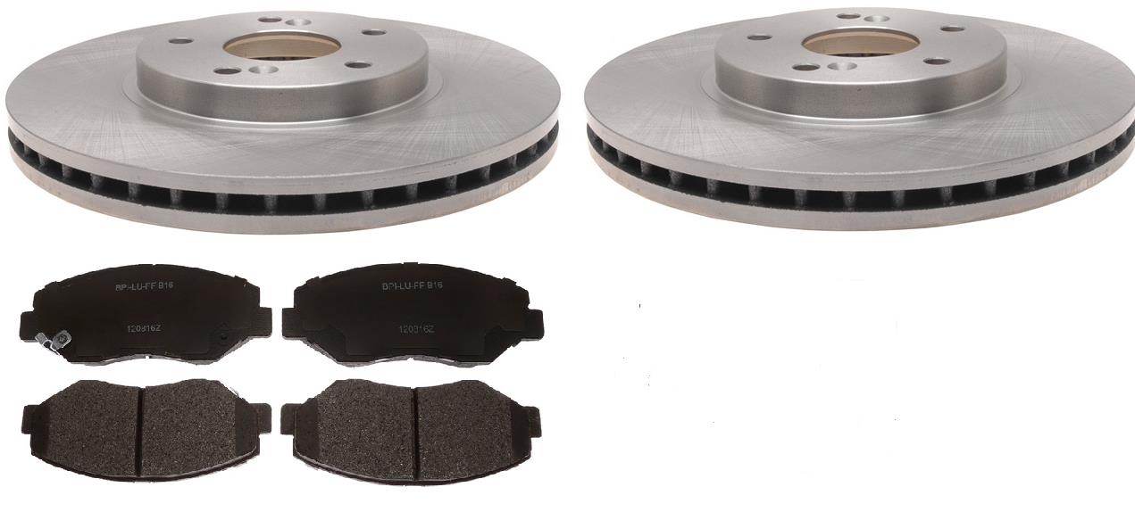 Front DFC GEOSPEC Brake Rotors 5000 Advanced Brake Pads  Hardware Ford Escape