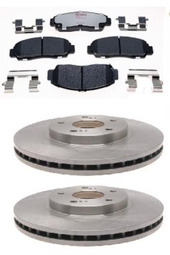 Front Brake Kit Ceramic Pads Rotors Hardware Fits ACURA CL TL and TSX 1999-2010