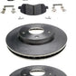 Disc brake kit Fits Jeep Compass Patriot 2007-2016 Ceramic pads rotors hardware